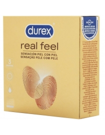 Prezervatyvai Durex Real Feel 3 vnt. dėžutė